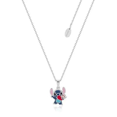 Techzone Geelong ECC Disney Lilo and Stitch Heart Enamel Necklace